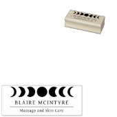 Moderne maanfasen Elegant Business Rubberstempel (Gestempeld)