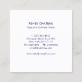 Moderne Maanster Hemelastrologie Vierkante Visitekaartje (Achterkant)