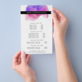 Moderne Magenta Waterverf Prijzen & de Diensten Flyer (Hand)