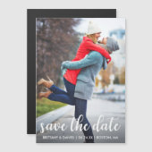 Moderne magnetische foto's slaan de datum op (Voorkant / Achterkant)