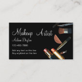 Moderne make-up artist visitekaartjes (Voorkant)