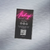Moderne Make-up Schoonheidssalon Make-up Kunstenaa Magnetisch Visitekaartje (Voorbeeld)
