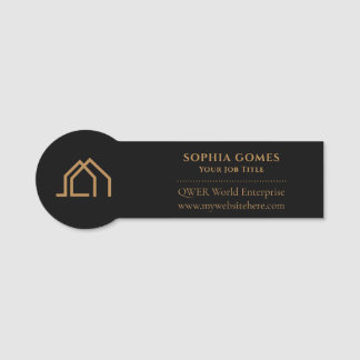 Moderne makelaar badge magnetische naamkaartjes