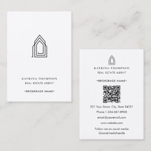 Moderne makelaar makelaar makelaar Logo Visitekaartje