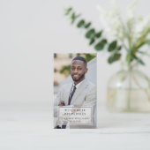 Moderne makelaar onroerend goed foto Visitekaartje (Staand voorkant)