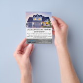 Moderne makelaar op maat flyer (Hand)