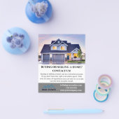 Moderne makelaar op maat flyer (Enkel)