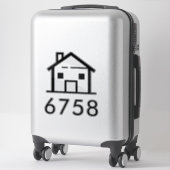 Moderne makelaar Swag huisnummer Custom Sticker (Koffer)