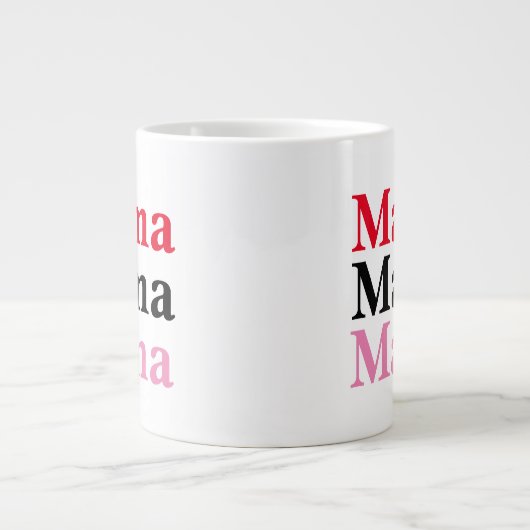 Moderne mama extra grote beker (Voorkant)