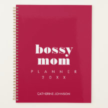 Moderne Maman Autoritaire Rouge Bourgogne Personna