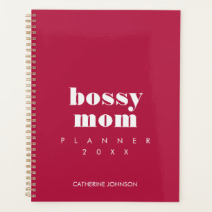 Moderne Maman Autoritaire Rouge Bourgogne Personna