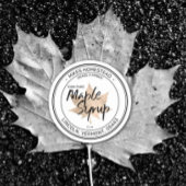 Moderne mannetjesstroop met etiket koper leder