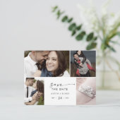 Moderne Manuscript 4 het Malplaatje van de Foto sp Uitnodiging Briefkaart (Staand voorkant)