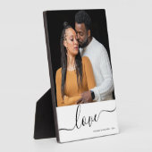 Moderne Manuscript bekleding Personalized Couples  Fotoplaat (Zijkant)