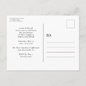 Moderne manuscript drie de uitnodiging van het fot (Achterkant)