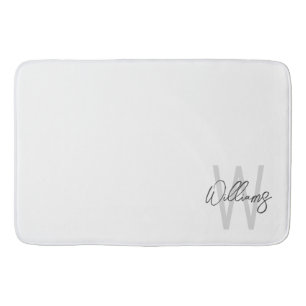 Moderne Manuscript Gepersonaliseerd Monogram en Na Badmat