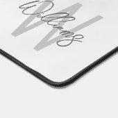 Moderne Manuscript Gepersonaliseerd Monogram en Na Bureaumat (Hoek)