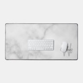 Moderne Manuscript Gepersonaliseerd Monogram en Na Bureaumat (Keyboard & Muis)