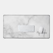 Moderne Manuscript Gepersonaliseerd Monogram en Na Bureaumat (Keyboard & Muis)