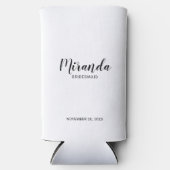 Moderne Manuscript Gepersonaliseerde Bridesmaid (Voorkant)