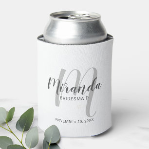 Moderne Manuscript Gepersonaliseerde Bridesmaid Blikjeskoeler