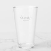 Moderne Manuscript Gepersonaliseerde Bridesmaid Glas (Achterkant)