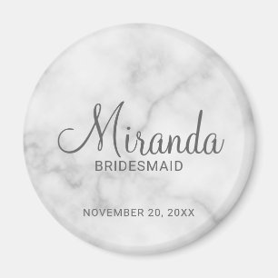 Moderne Manuscript Gepersonaliseerde Bridesmaid Magneet
