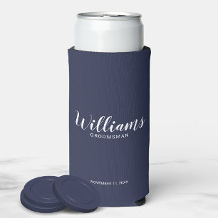 Moderne Manuscript Gepersonaliseerde Koelbox Groom