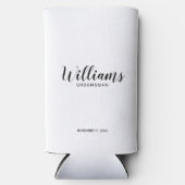 Moderne Manuscript Gepersonaliseerde Koelbox Groom (Voorkant)