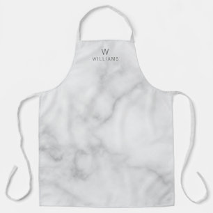 Moderne Manuscript Gepersonaliseerde Naam Witte Ma Schort