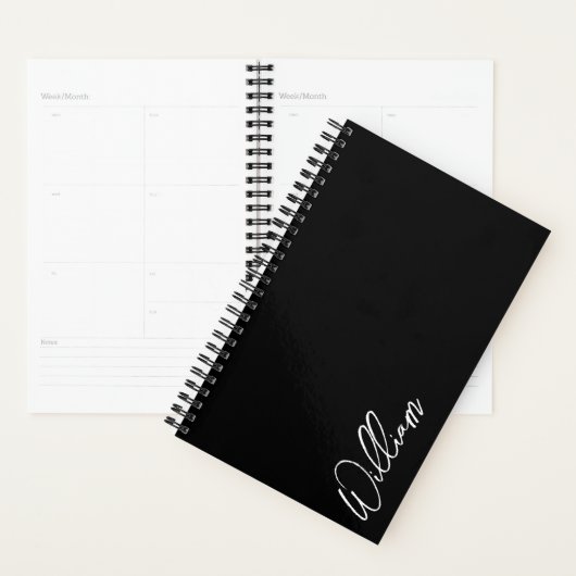 Moderne Manuscript Gepersonaliseerde Planner van d (Display)