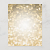 Moderne Manuscript Gold 40th Birthday Party nodigt (Achterkant)