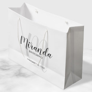 Moderne Manuscript Persoonlijke Bridesmaids Groot Cadeauzakje
