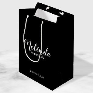 Moderne Manuscript Persoonlijke Bridesmaids Medium Cadeauzakje