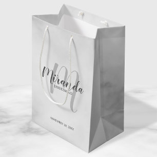 Moderne Manuscript Persoonlijke Bridesmaids Medium Cadeauzakje