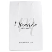 Moderne Manuscript Persoonlijke Bridesmaids Medium Cadeauzakje (Voorkant)