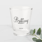 Moderne Manuscript Persoonlijke Bridesmaids Shot Glas