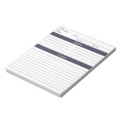 Moderne Manuscript Slate Gray Personalized Recipes Notitieblok (Gedraaid)