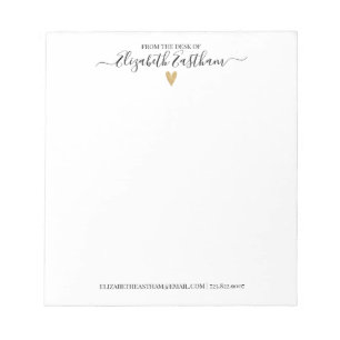 Moderne Manuscript vorm het bureau van Blocnote