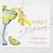 Moderne Margs & Huwelijk Bachelorette Weekend Likeurfles Etiket (Enkel label)