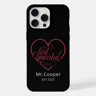 Moderne Marié Personnalisé Marié Amour Forme iPhon
