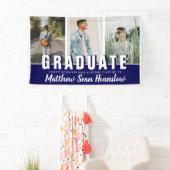 Moderne marine Afstuderen 3 Afstuderen voor fotoco Spandoek (Insitu)