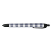 Moderne marine witte buffel check geruite patroon zwarte inkt pen (Bodem)