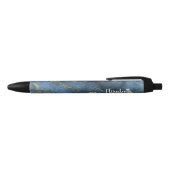 Moderne marineblauw goudgrijze Geode Pen (Bovenkant)