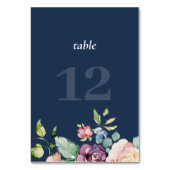 Moderne marinesolfantenblauwe Kaart (Voorkant)