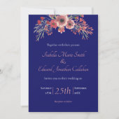 Moderne marineverbinding met blauwe koraal kaart (Voorkant)