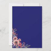 Moderne marineverbinding met blauwe koraal kaart (Achterkant)