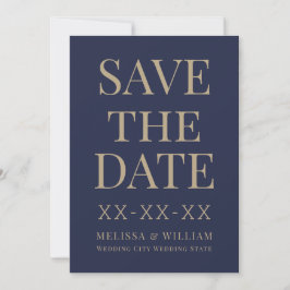 Moderne marineverbinding save the date