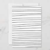 Moderne markeerpen die foto-afstuderen toevoegen aankondiging (Achterkant)