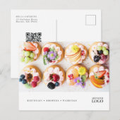 Moderne marketing voor catering of bakkerij briefkaart (Voorkant / Achterkant)